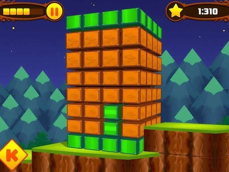 Main gameplay screen of Snake Blast Block Snake Blast Block Game Screenshot